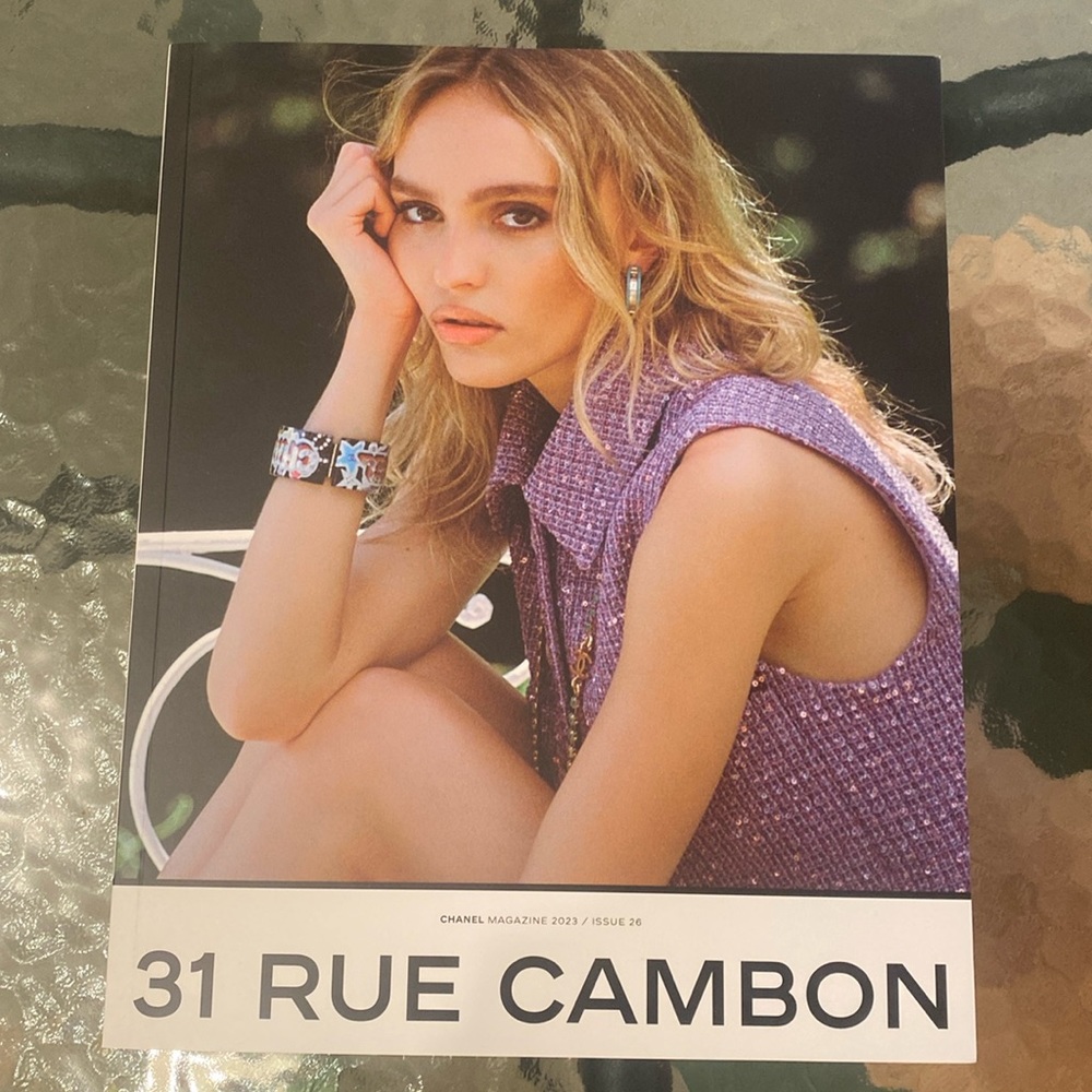 Chanel 26th issue of 31 Rue Cambon. Lily Rose Depp, Blackpink. Coffee book 📖